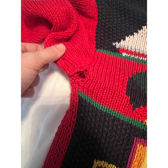 Jennifer Reed Concept‎ Knitted by Hand Christmas Sweater Santa Workshop - Picture 5 of 7